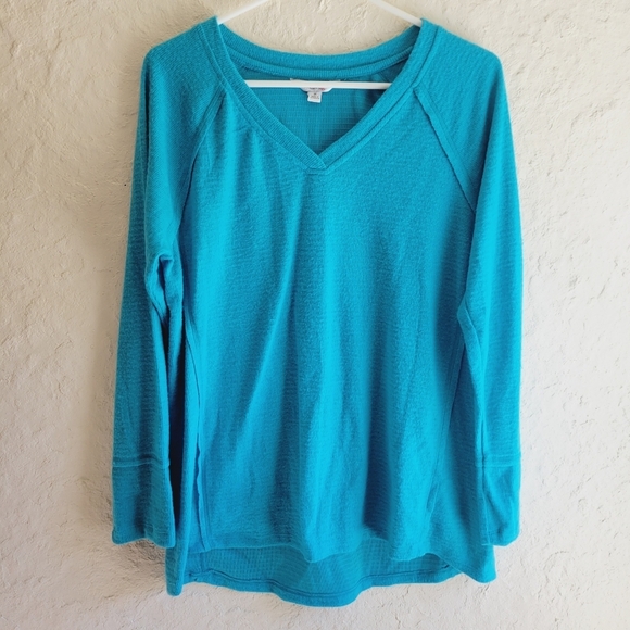 Wildfox Haley Brushed Sweater in Peacock Teal Super Soft Medium - Picture 2 of 11